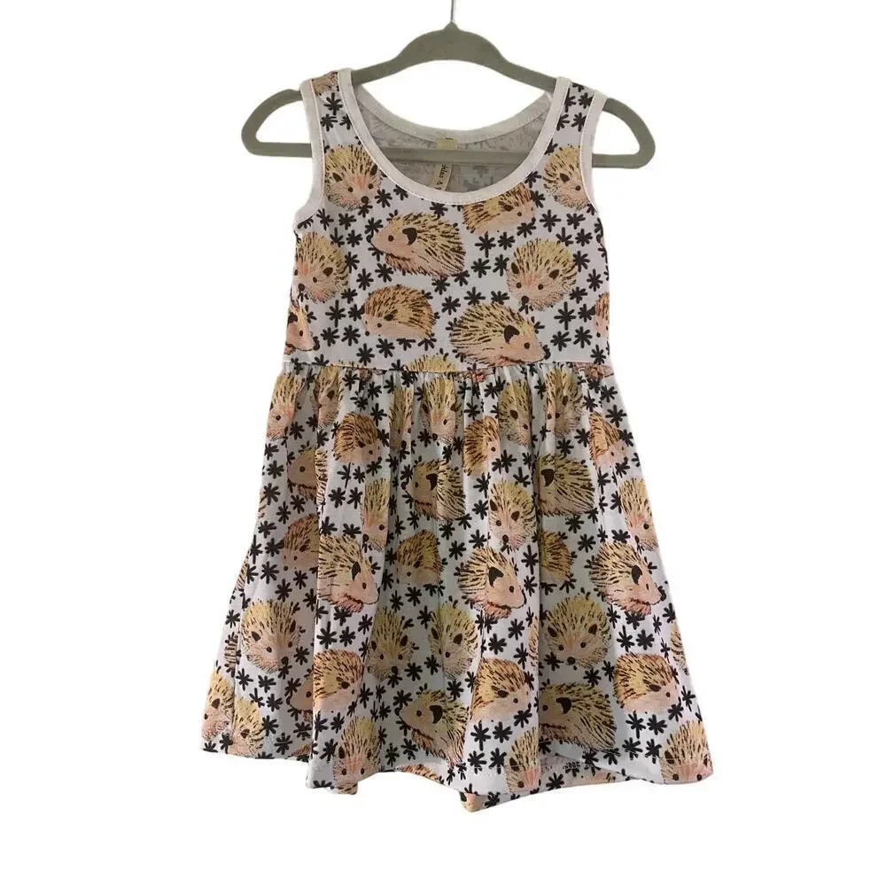 PICKLES & ROSES Girl’s Hedgehog Dress / Size: 0-6 Months
